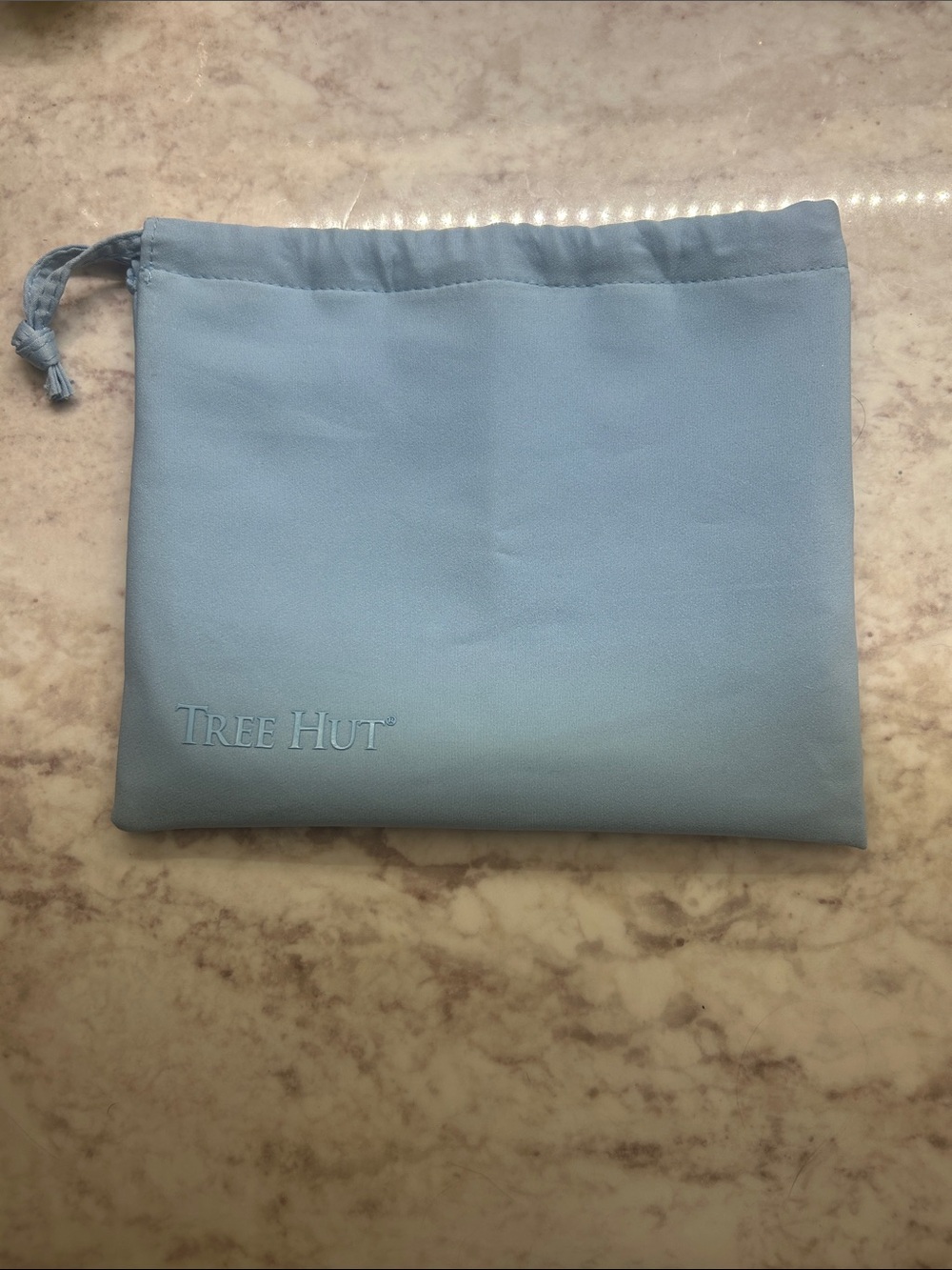 Tree Hut Light Blue Drawstring Travel Pouch